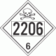 UN 2206 - Poison or Toxic Class 6.1 Placards