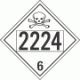 UN 2224 - Poison or Toxic Class 6.1 Placards