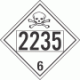 UN 2235 - Poison or Toxic Class 6.1 Placards