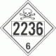 UN 2236 - Poison or Toxic Class 6.1 Placards