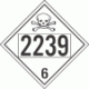 UN 2239 - Poison or Toxic Class 6.1 Placards