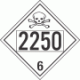 UN 2250 - Poison or Toxic Class 6.1 Placards