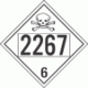 UN 2267 - Poison or Toxic Class 6.1 Placards