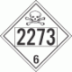 UN 2273 - Poison or Toxic Class 6.1 Placards