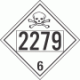 UN 2279 - Poison or Toxic Class 6.1 Placards