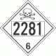 UN 2281 - Poison or Toxic Class 6.1 Placards