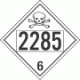 UN 2285 - Poison or Toxic Class 6.1 Placards