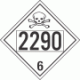 UN 2290 - Poison or Toxic Class 6.1 Placards