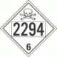 UN 2294 - Poison or Toxic Class 6.1 Placards