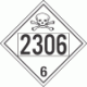 UN 2306 - Poison or Toxic Class 6.1 Placards