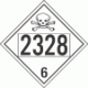 UN 2328 - Poison or Toxic Class 6.1 Placards