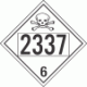 UN 2337 - Poison or Toxic Class 6.1 Placards