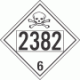 UN 2382 - Poison or Toxic Class 6.1 Placards