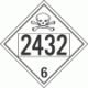 UN 2432 - Poison or Toxic Class 6.1 Placards