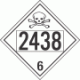 UN 2438 - Poison or Toxic Class 6.1 Placards