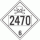 UN 2470 - Poison or Toxic Class 6.1 Placards