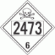 UN 2473 - Poison or Toxic Class 6.1 Placards