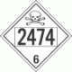 UN 2474 - Poison or Toxic Class 6.1 Placards