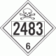 UN 2483 - Poison or Toxic Class 6.1 Placards