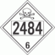 UN 2484 - Poison or Toxic Class 6.1 Placards