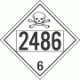 UN 2486 - Poison or Toxic Class 6.1 Placards