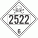 UN 2522 - Poison or Toxic Class 6.1 Placards