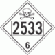 UN 2533 - Poison or Toxic Class 6.1 Placards