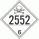 UN 2552 - Poison or Toxic Class 6.1 Placards