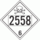 UN 2558 - Poison or Toxic Class 6.1 Placards