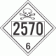 UN 2570 - Poison or Toxic Class 6.1 Placards