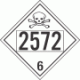 UN 2572 - Poison or Toxic Class 6.1 Placards