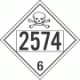 UN 2574 - Poison or Toxic Class 6.1 Placards