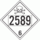 UN 2589 - Poison or Toxic Class 6.1 Placards