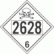 UN 2628 - Poison or Toxic Class 6.1 Placards