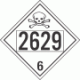 UN 2629 - Poison or Toxic Class 6.1 Placards