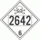 UN 2642 - Poison or Toxic Class 6.1 Placards