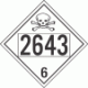 UN 2643 - Poison or Toxic Class 6.1 Placards