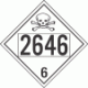 UN 2646 - Poison or Toxic Class 6.1 Placards