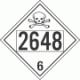 UN 2648 - Poison or Toxic Class 6.1 Placards