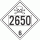 UN 2650 - Poison or Toxic Class 6.1 Placards