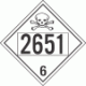 UN 2651 - Poison or Toxic Class 6.1 Placards