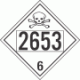 UN 2653 - Poison or Toxic Class 6.1 Placards