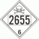 UN 2655 - Poison or Toxic Class 6.1 Placards