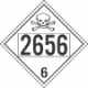 UN 2656 - Poison or Toxic Class 6.1 Placards