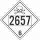 UN 2657 - Poison or Toxic Class 6.1 Placards