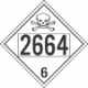 UN 2664 - Poison or Toxic Class 6.1 Placards