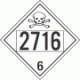 UN 2716 - Poison or Toxic Class 6.1 Placards