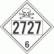 UN 2727 - Poison or Toxic Class 6.1 Placards