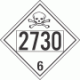 UN 2730 - Poison or Toxic Class 6.1 Placards