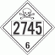 UN 2745 - Poison or Toxic Class 6.1 Placards